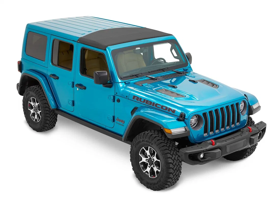 52454-35 – BESTOP Soft Top, Replaces Freedom Top Panels Black Diamond Single Panel Covering Driver and Passenger Side...